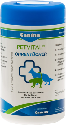 PETVITAL Feuchttücher f.Ohren vet.