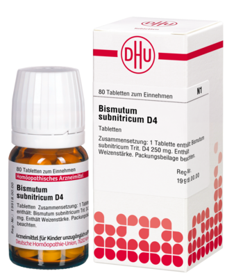 BISMUTUM SUBNITRICUM D 4 Tabletten