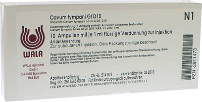 CAVUM tympani GL D 10 Ampullen