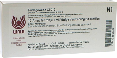 BINDEGEWEBE GL D 12 Ampullen