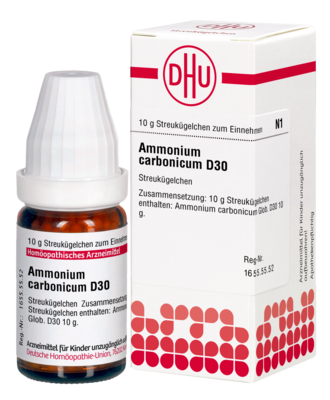 AMMONIUM CARBONICUM D 30 Globuli
