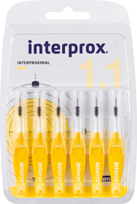 INTERPROX reg mini gelb Interdentalbürste Blister