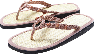 ZIMT FLIPFLOP Gr.37/38 geflochten altrosa