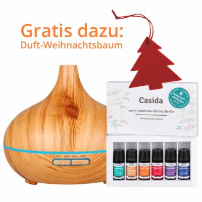 AROMADIFFUSER HOLZDESIGN+6 DUFTMISCHUNGEN