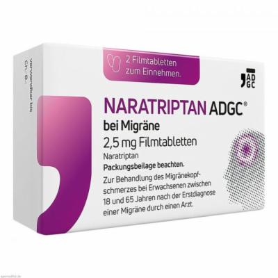 NARATRIPTAN ADGC bei Migräne 2,5 mg Filmtabletten